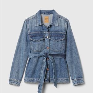 UltraSoft Belted Denim Jacket